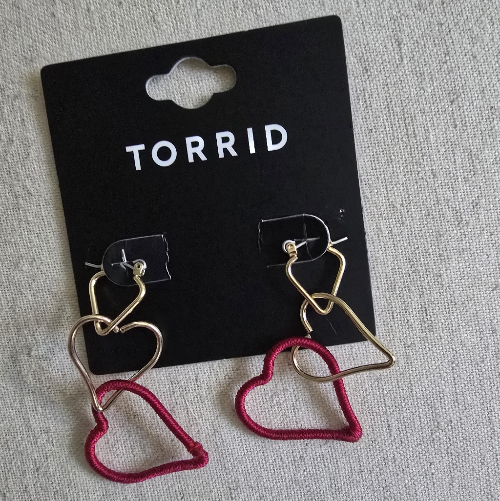 Torrid Heart Earrings New